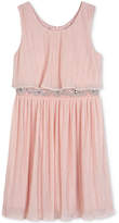 Thumbnail for your product : BCX Pleated Glitter Popover Dress, Big Girls