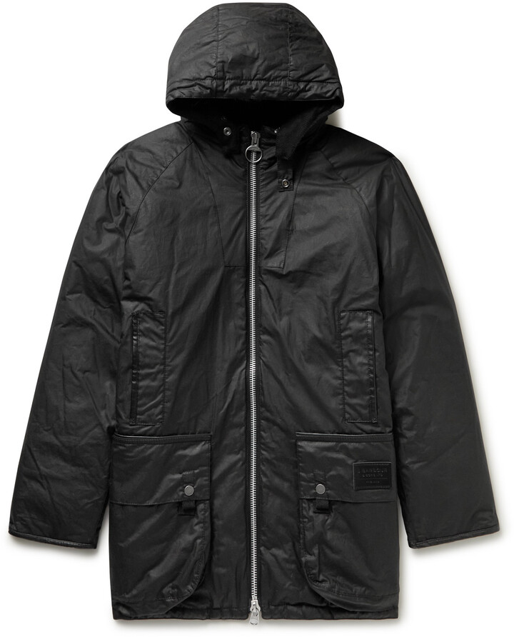 Barbour Gold Standard Scalpay Leather-Trimmed Waxed-Cotton