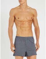 Thumbnail for your product : Hanro Paisley-print regular-fit stretch-cotton trunks