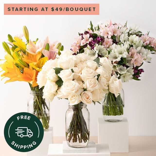 The Bouqs Co. Flower Bouquet Subscription Gift Trio
