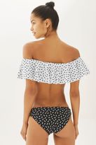Thumbnail for your product : Topshop Sprinkle frill bardot bikini top