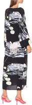 Thumbnail for your product : BERNADETTE Printed silk-crepe dress