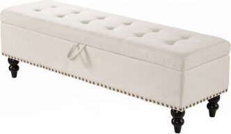 59" Bed Bench Ottoman With Storage