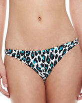 Thumbnail for your product : Milly St. Lucia Printed Bikini Bottom, Aqua