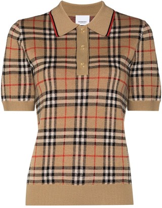 burberry polo womens brown