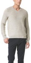 Thumbnail for your product : Vince Alpaca Herringbone V Neck Sweater