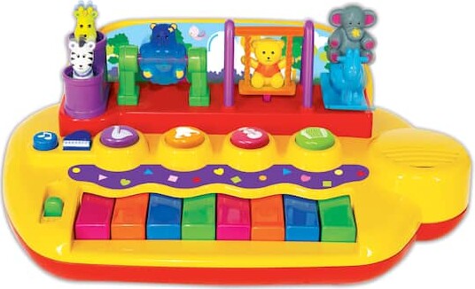 Kiddieland Playful Pals Battery-Operated Piano with Keyboard