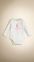 Thumbnail for your product : Burberry Baby Knight Bodysuit