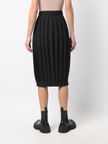 Thumbnail for your product : AMI Paris Mid-Length Pleated Skirt