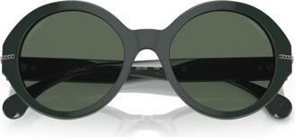CHANEL Pre-Owned 1990-2000 CC detail rectangular sunglasses