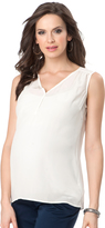 Thumbnail for your product : A Pea in the Pod Keyhole Detail Maternity Blouse