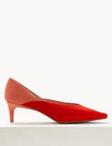 Thumbnail for your product : Marks and Spencer Kitten Heel Pointed Court Shoes