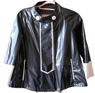 Moncler Black Trench Coat for Women
