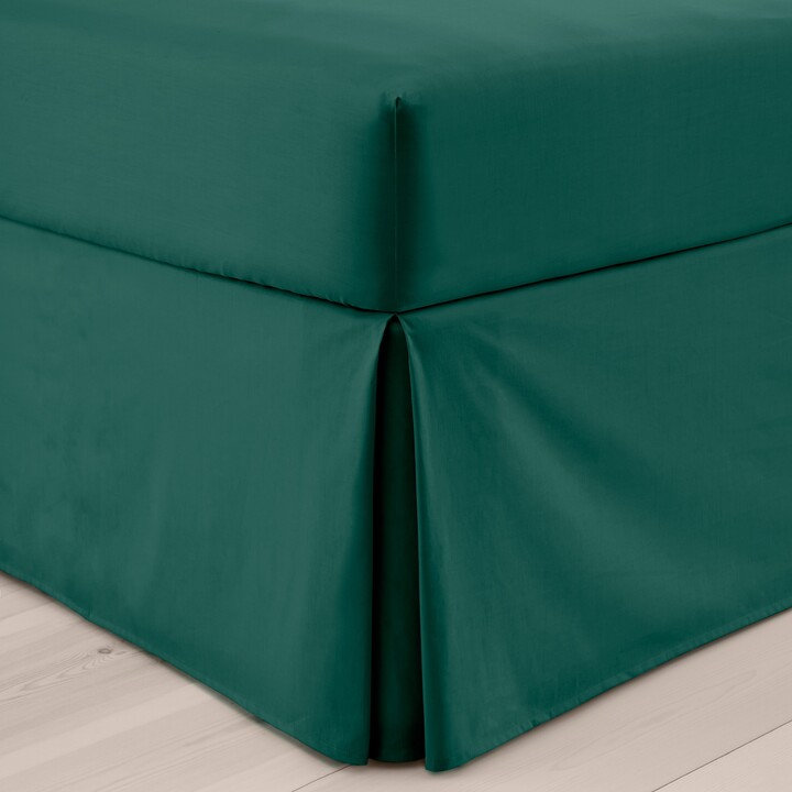 Dunelm Pure Cotton Valance Green ShopStyle Duvet Cover