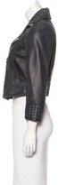 Thumbnail for your product : Faith Connexion Embellished Leather Jacket