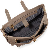 Thumbnail for your product : Proenza Schouler PS1 Medium Suede Satchel Bag, Gray