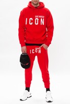 Thumbnail for your product : DSQUARED2 Branded Hoodie Men's Red