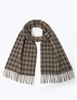 Thumbnail for your product : Marks and Spencer Pure Cashmere Dogtooth Scarf
