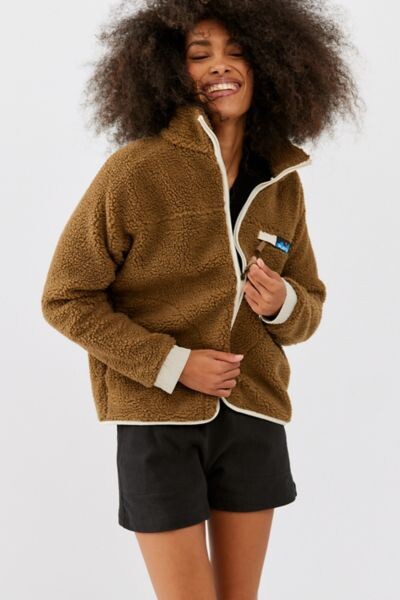Kavu Pinesdale Sherpa Fleece Jacket - ShopStyle