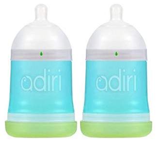 Adiri NxGen Newborn Nurser Baby Bottle, Blue, 5.5 Ounce (2 Count)