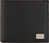 Thumbnail for your product : Dolce & Gabbana Black Pebbled Leather Bifold Wallet