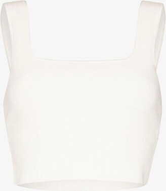 Reformation Tea Square Neck Knitted Crop Top