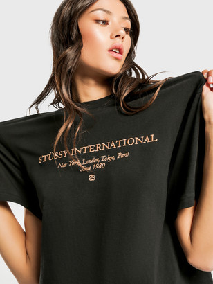 Stussy Holt Boxy T-Shirt in Black