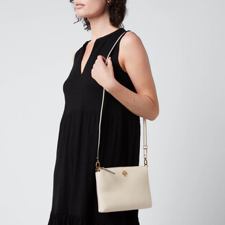 Tory Burch Women's Kira Pebbled Top Zip Cross Body Bag - New Cream -  ShopStyle