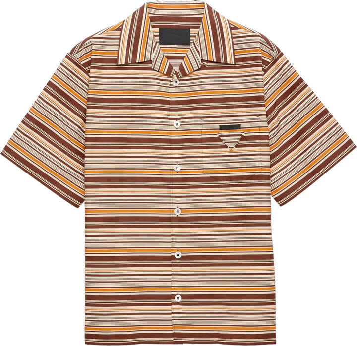 Prada Striped Bowling Shirt
