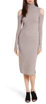 Thumbnail for your product : Autumn Cashmere Cashmere Cold Shoulder Turtleneck Sweater Dress