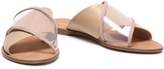 Thumbnail for your product : Diane von Furstenberg Suede-trimmed Leather And Pvc Slides