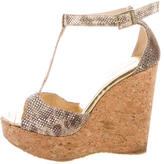 jimmy choo gold wedge shoes - ShopStyle