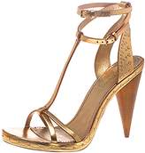 burberry sandals womens gold