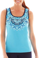 Thumbnail for your product : JCPenney Made For Life Medallion Print Tank Top - Tall