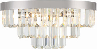 Everly Quinn Cyrenna Glass Flush Mount