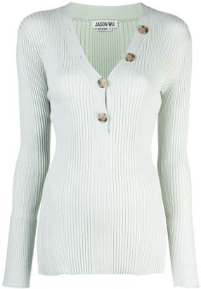 Jason Wu button front knitted top