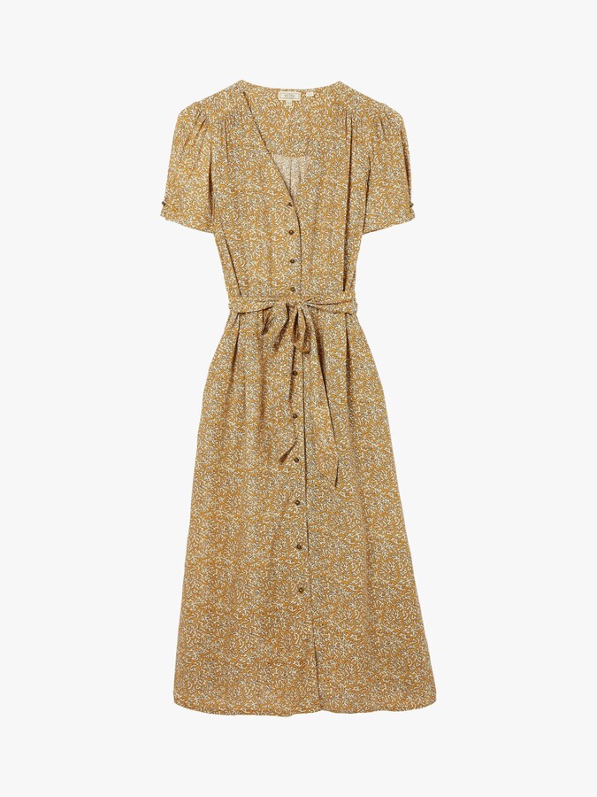 fat face yellow dress