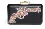 Thumbnail for your product : Nobrand 'Espey' colour gun print leather clutch