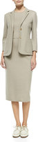 Thumbnail for your product : The Row Sleeveless Wool Fitted Dress