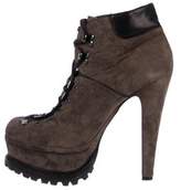 Thumbnail for your product : AlaÃ ̄a Lace-Up Ankle Boots grey AlaÃ ̄a Lace-Up Ankle Boots