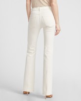 Thumbnail for your product : Express High Waisted Denim Perfect Off-White Bootcut Jeans