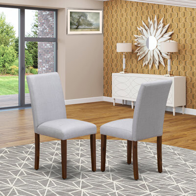 Beachcrest Home Mahala Linen Upholstered Parsons Chair