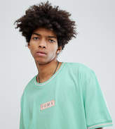 Thumbnail for your product : Puma Organic Cotton T-Shirt With Box Logo In Green Exclusive To Asos
