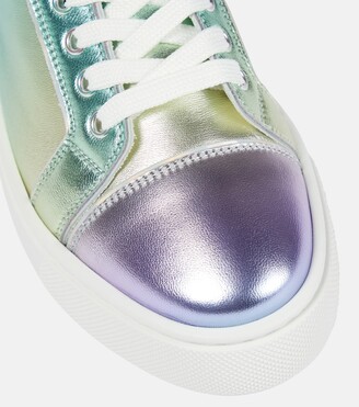 Christian Louboutin Vieirissima metallic leather sneakers - ShopStyle  Trainers & Athletic Shoes