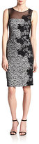 Thumbnail for your product : Teri Jon Lace-Appliqué Tweed Dress
