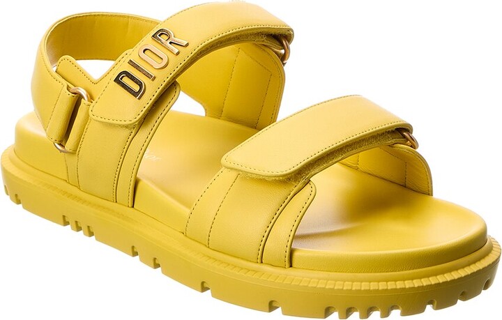 Christian Dior Dioract Leather Sandal - ShopStyle