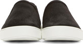 Thumbnail for your product : Rag and Bone 3856 Rag & Bone Black Distressed Suede Kent Slip-On Sneakers