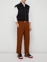 Thumbnail for your product : Boramy Viguier Western Press-stud Cotton-blend Twill Trousers - Camel