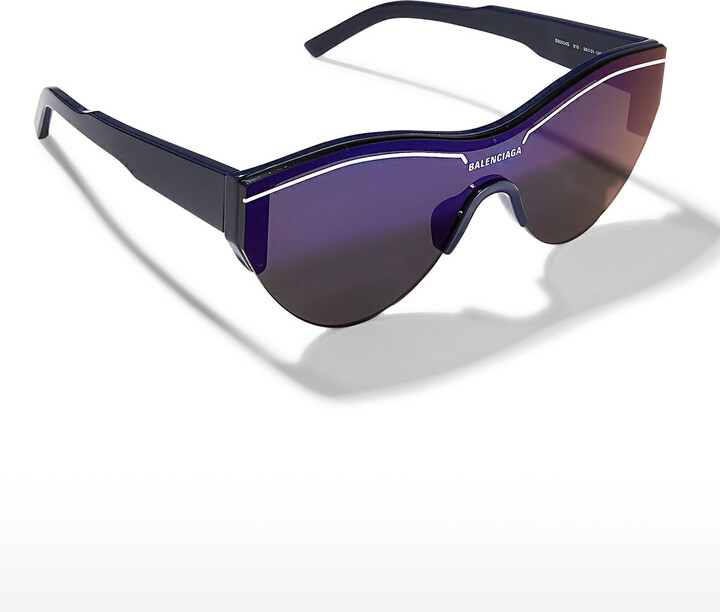 Balenciaga Semi-Rimless Acetate Cat-Eye Sunglasses - ShopStyle