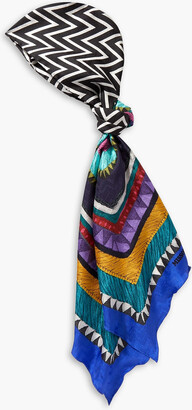 Missoni Printed silk-jacquard scarf - ShopStyle Hair Accessories